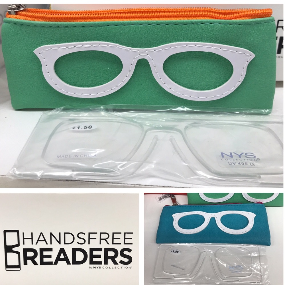 +1.50 NYS Collection Flat Armless Readers with colorful Zip pouch! ONLY 3 LEFT! - Picture 13 of 16